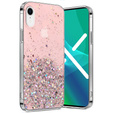 Case for iPhone XR, Glittery, pink