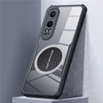 Case for OnePlus Nord CE4 Lite, with magnetic sheet, transparent / black