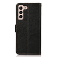 KHAZNEH RFID case for Samsung Galaxy S23, Litchi Texture, black