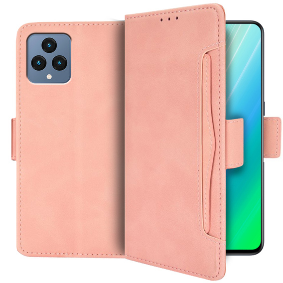 Flip case for T Phone 5G, Card Slot, pink