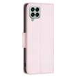 Flip case for Samsung Galaxy M33 5G, Wallet Litchi Magnet, pink rose gold