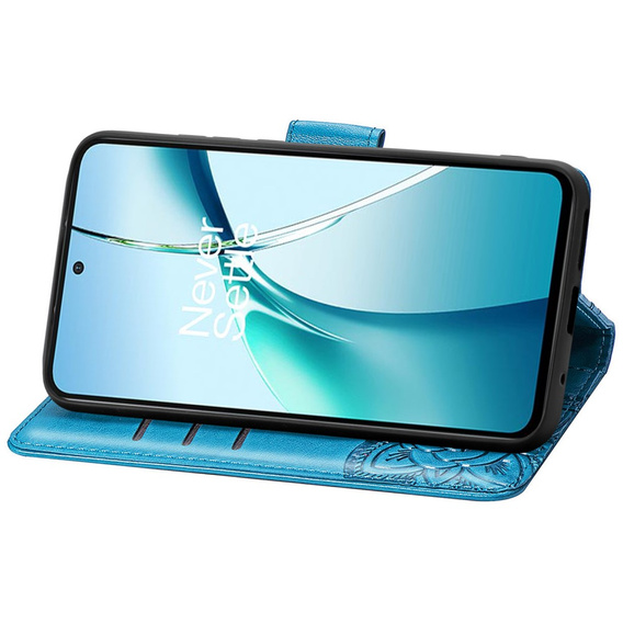 Flip case for Samsung Galaxy S25 Edge, Butterfly, blue