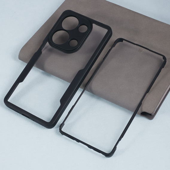 Case for Xiaomi Redmi Note 13 Pro 4G / Xiaomi Redmi Note 14S / Xiaomi Poco M6 Pro 4G, AntiDrop Hybrid, black