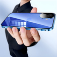 Case for iPhone 16, Magnetic Dual Glass, blue