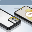 Case for Motorola Moto G73 5G, Fusion Hybrid, transparent / black