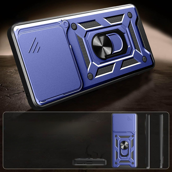 Case for Honor 400 Lite, CamShield Slide, blue