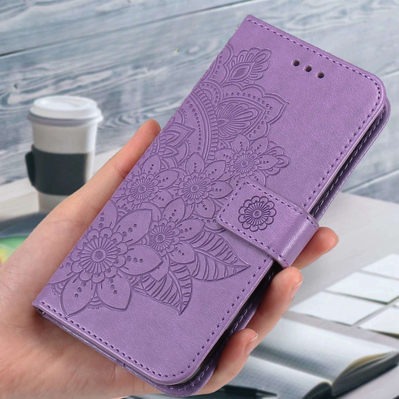 Flip case for Samsung Galaxy A14 4G/5G, Mandala Flower, purple