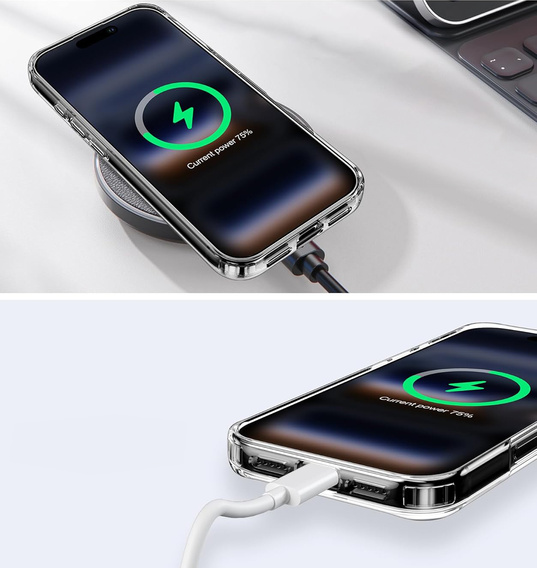 Magnetic case with floral laser pattern for iPhone 17 Pro Max