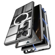 Magnetic Dual Glass MagSafe case for Samsung Galaxy S22 Ultra, black