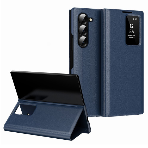 Flip case for Samsung Z Fold5 5G, Smart View Wallet, dark blue