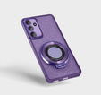 Case for Samsung Galaxy M55 5G, Glittery Magnetic, for MagSafe, purple