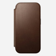 Nomad case for iPhone 17 Pro, Modern Leather Folio, brown