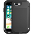 Love Mei Case for iPhone 8 Plus / 7 Plus, armored with glass, black