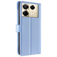 Flip case for Infinix Note 40 Pro, Wallet Zipper Pocket, blue