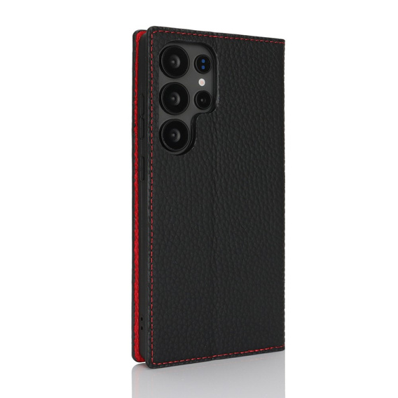 Flip case for Samsung Galaxy S25 Ultra, Litchi Skin Grain, black