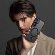 Case for Samsung Galaxy S25+ Plus / S24+ Plus, for MagSafe, ERBORD Matt Case, black + Screen Glass