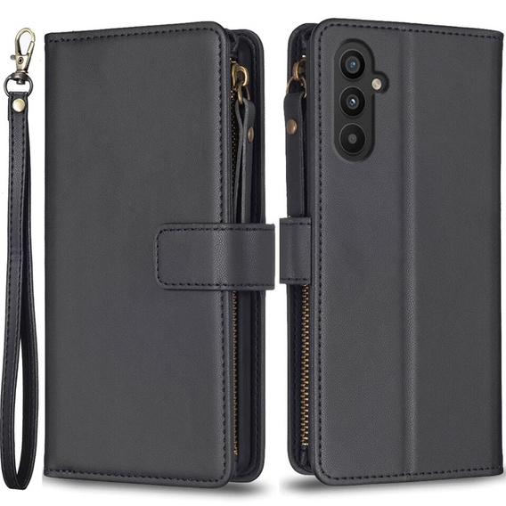 Flip case for Samsung Galaxy A25 5G, Wallet Zipper Pocket, black