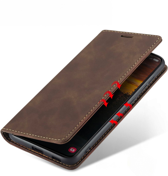 Case for Samsung Galaxy A55, ERBORD Vintage, coffee + Screen Glass