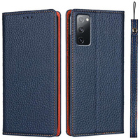 Leather case for Samsung Galaxy S20 FE, ERBORD Grain Leather, dark blue