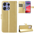 Flip case for Motorola Edge 50 Pro, Crazy Horse Wallet, gold