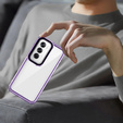 Case for Oppo Reno 12 Pro, Fusion Hybrid, transparent / purple