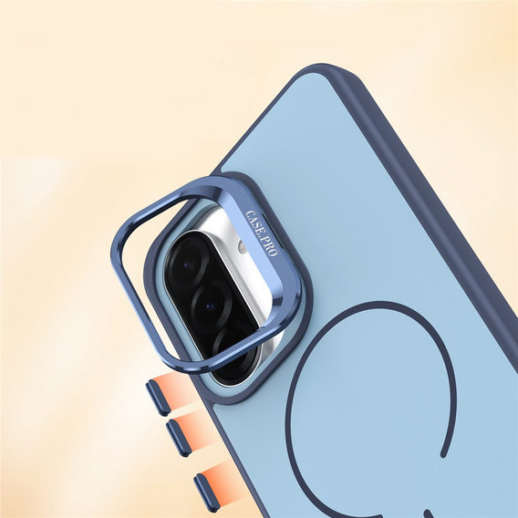 Skin-touch case with MagSafe stand for Samsung Galaxy A57 5G, blue