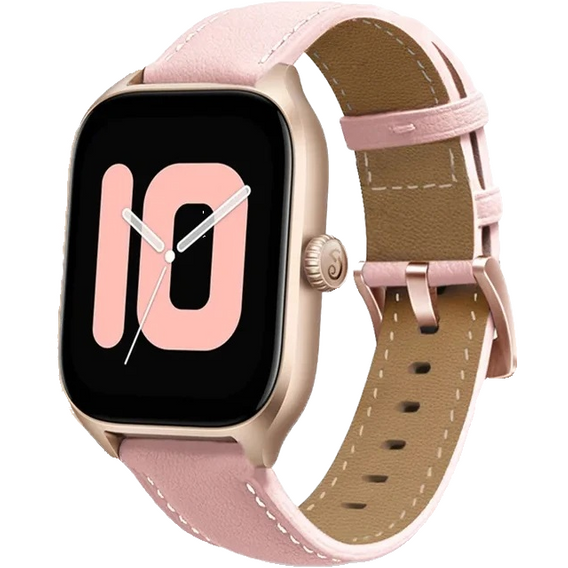 Universal Leather Strap 20mm, Pink