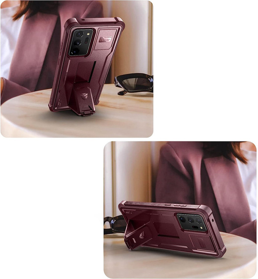 Armored case for Samsung Galaxy Note 20 Ultra, Dexnor Full Body, red