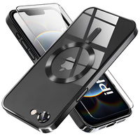 Case for iPhone 16E, Electro MagSafe, black + Screen Glass