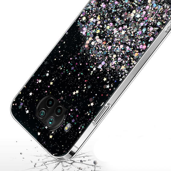 Case for Xiaomi Mi 10T Lite 5G, Glittery, black