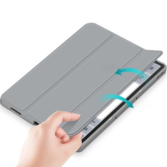 Case for Lenovo Tab P12, Smartcase with stylus space, grey