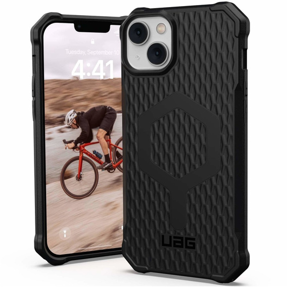 Urban Armor Gear Case for iPhone 14 Plus, Essential Armor MagSafe, black