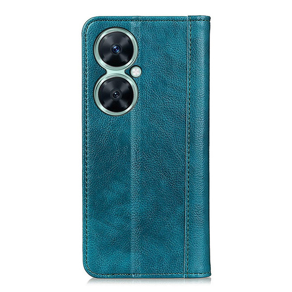 Case for Huawei Nova 11i, Wallet Litchi Leather, green