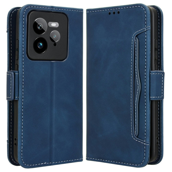 Flip case for Realme GT 7 Pro, Card Slot, dark blue