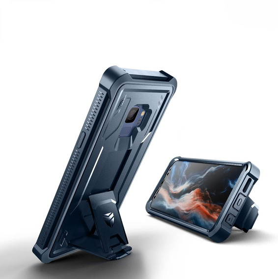 Armored case for Samsung Galaxy S9, Dexnor Full Body, blue
