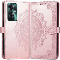 Flip case for Oppo Reno 11F 5G, Mandala, pink rose gold