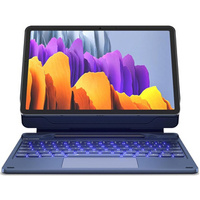 Keyboard case for Samsung Galaxy Tab S7 / S8, Dexnor Magnetic Keyboard Touchpad, blue