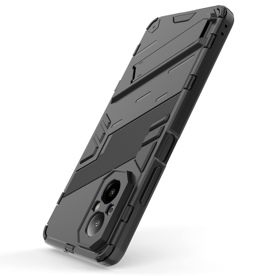 Case for Realme C67, Military kickstand, black