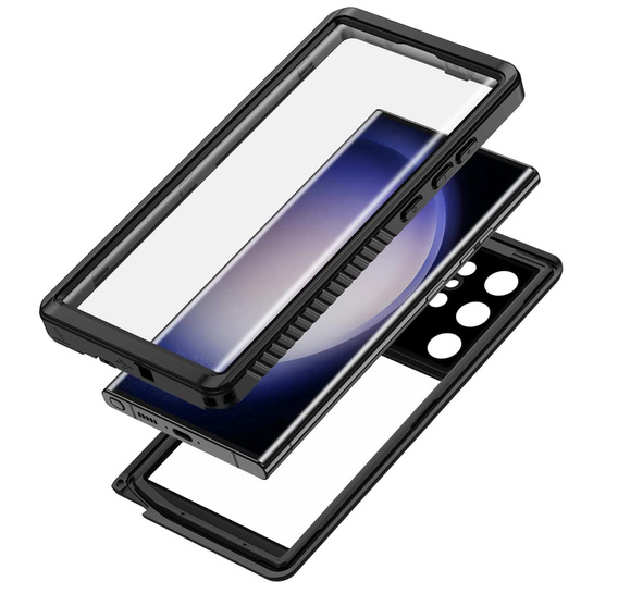IP68 Waterproof Case for Samsung Galaxy S23 Ultra, black