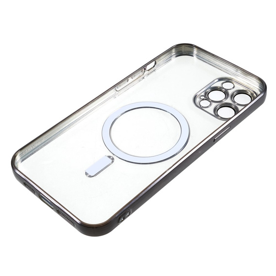 Case for iPhone 12 Pro, Electro MagSafe, black + Screen Glass