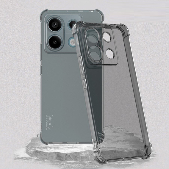 IMAK case for Xiaomi Redmi Note 13 Pro 5G, Dropproof, transparent / black