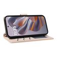 Flip case for Motorola Edge 50 Neo / Motorola ThinkPhone 25, Rhombus Crossbody Leather, beige