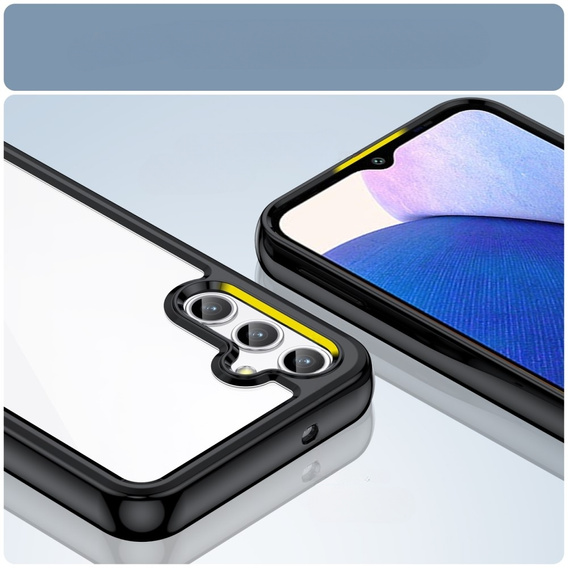 Case for Samsung Galaxy A14 4G/5G, Fusion Hybrid, transparent / black