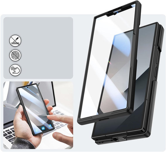 Glass case with full 360° protection for Samsung Galaxy Z Fold7 5G