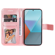 Flip case for Xiaomi Redmi Note 13 Pro 5G, Mandala, pink rose gold