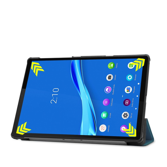 Case for Lenovo Tab M10 Plus TB-X606F, Smartcase, green