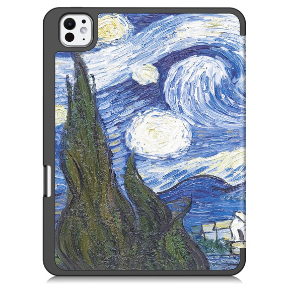 Case for iPad Pro 11 2024, Smartcase, oil painting