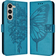 Flip case for Samsung Galaxy Z Fold6 5G, Butterfly, blue