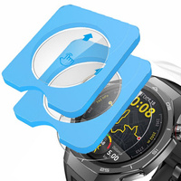 2x ERBORD Tempered Glass for Huawei Watch GT 5 Pro 46mm, with mounting frame