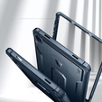 Armored case for Galaxy Tab A9+ Plus, Dexnor Full Body, dark blue